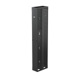 Organizador Vertical PatchRunner™, Doble (Frontal y Posterior), Para Rack Abierto de 45 Unidades, 10in de Ancho, Color Negro