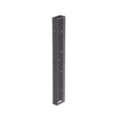 Organizador Vertical PatchRunner™, Sencillo (Solo Frontal), Para Rack Abierto de 45 Unidades, 6 in de Ancho, Color Negro