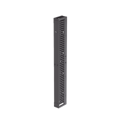 Organizador Vertical PatchRunner™, Sencillo (Solo Frontal), Para Rack Abierto de 45 Unidades, 6 in de Ancho, Color Negro