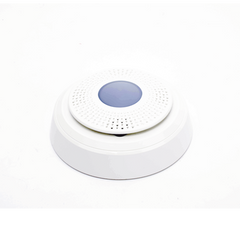 Sirena Interior Inalámbrica / Indicadores LED / Nivel de Salida 85 dBA / Rango 92 mts / Frecuencia 2.4 GHz / Cifrado AES-128 / Anti-tamper / Protección Vida Interconectada