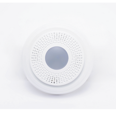 Sirena Interior Inalámbrica / Indicadores LED / Nivel de Salida 85 dBA / Rango 92 mts / Frecuencia 2.4 GHz / Cifrado AES-128 / Anti-tamper / Protección Vida Interconectada