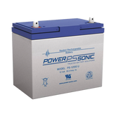 Batería 12V, 55AH, Para Respaldo, Tecnologías AGM/VRLA, 5 Años Vida Útil, Terminales U, Reconocida UL