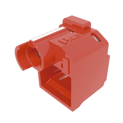 Kit de 10 Dispositivos Recubiertos para Impedir Desconexión de Plug RJ45, Color Rojo, Incluye Herramienta para Instalar/Retirar