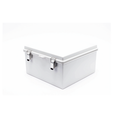 Gabinete de Plástico ABS, Uso en Intemperie ip66 (300 x 300 x 180 mm) Cierre por Broche Inoxidable y Permite Cerrado con Candado y Llave (Perno 5mm) No Incluido