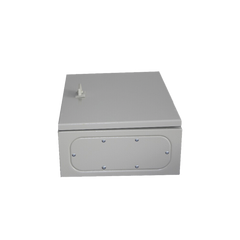 Gabinete de Acero IP66 Uso en Intemperie (300 x 400 x 200 mm) con Placa Trasera Interior de Metal y Compuerta Inferior Atornillable (Incluye Chapa y Llave T).