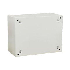 Gabinete de Acero IP66 Uso en Intemperie (400 x 300 x 300 mm) con Placa Trasera Interior Metálica y Compuerta Inferior Atornillable (Incluye Chapa y Llave T). Ideal para Centros de Carga y Tableros de Control.
