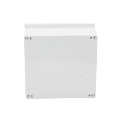 Gabinete de Poliéster IP65 Uso en Intemperie (400 x 400 x 200 mm) con Placa Trasera Interior de Plástico (Incluye Chapa y Llave).