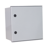 Gabinete de Poliéster IP65 Uso en Intemperie (400 x 400 x 200 mm) con Placa Trasera Interior de Plástico (Incluye Chapa y Llave).