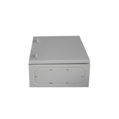 Gabinete de Acero IP66 Uso en Intemperie (500 x 700 x 250 mm) con Placa Trasera Interior Metálica y Compuerta Inferior Atornillable (Incluye Chapa y Llave T).