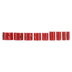 Juego de 13 Brocas Sierra Bimetálica con Adaptadores y Estuche. (3/4", 7/8", 1-1/8", 1-3/8", 1-1/2", 1-3/4", 2", 2-1/4", 2-1/2")