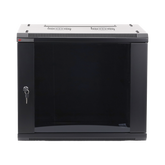 Gabinete PRECISION, Con Puerta de Cristal Templado, de 19in, 9UR, 450mm de Profundidad, Color Negro