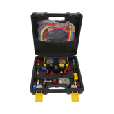 Manómetro de 4 vías con Accesorios para Gas refrigerante R410A/ R32/ R134A/R22