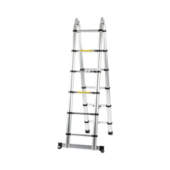 Escalera Telescópica de Aluminio Tipo Tijera de 1.9 + 1.9 Metros de Altura