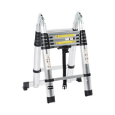 Escalera Telescópica de Aluminio Tipo Tijera de 1.9 + 1.9 Metros de Altura