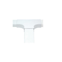 Sección en "T" color blanco de PVC auto extinguible, para canaleta PT48 (6140-01002)