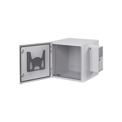 Gabinete Industrial ProTek de 19 UR de 922 x 600 x 614 mm Puerta Sólida Con Aire Acondicionado de 800 BTU / Protección NEMA Tipo 4/12; IP66, Fabricado en Acero Color Gris Claro