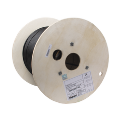 Bobina de Cable UTP de 4 Pares, PanNet, Para Exterior con Gel, Cat6 (23 AWG), Industrial para Climas Extremos, Color Negro, 305 Metros (1000 Pies)