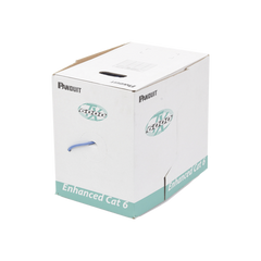 Bobina de Cable UTP 305 m. de Cobre, TX6000™ PanNet, Reelex, Azul, Categoría 6 Mejorado (23 AWG), PVC (CMR, Riser), de 4 pares