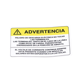 Etiqueta de Videovigilancia en Vinil Adhesivo Mate / Paquete con 10