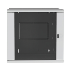 Gabinete PanZone de Montaje en Pared, de 19in, Puerta con Ventana de Seguridad, 12 UR, 762mm de Profundidad, Color Blanco