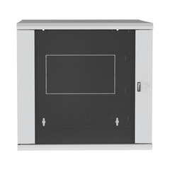 Gabinete PanZone de Montaje en Pared, de 19in, Puerta con Ventana de Seguridad, 12 UR, 762mm de Profundidad, Color Blanco