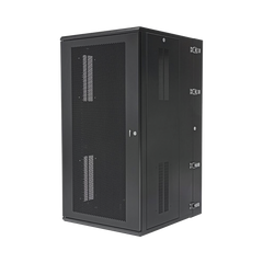 Gabinete PanZone de Montaje en Pared, de 19in, Puerta Ventilada, 26 UR, 762mm de Profundidad, Color Negro