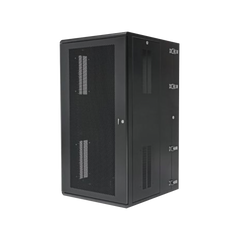 Gabinete PanZone de Montaje en Pared, de 19in, Puerta Ventilada, 26 UR, 635mm de Profundidad, Color Negro