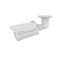 Camara Bala IP 8MP con funciones IA / Lente Motorizado 3.2 a 10.2 mm / WDR 120dB / H.265 / RanuraSD / Protección IP66 IK10 / IR 30m