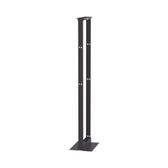 Rack de Dos Postes Estándar de 19 in, Rieles Numerados y Roscados #12-24, Fabricado en Aluminio, 45 Unidades de Rack, Color Negro