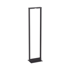Rack de Dos Postes Estándar de 19 in, Rieles Numerados y Roscados #12-24, Fabricado en Aluminio, 45 Unidades de Rack, Color Negro