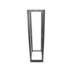 Rack de Cuatro Postes Estándar de 19", Rieles Numerados y Roscados #12-24, Profundidad Máxima de 30 in, 45 Unidades de Rack, Color Negro