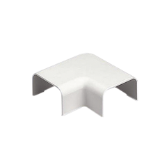 Conexión en ángulo recto "L", para uso con canaleta LD10, material ABS, Color Blanco Mate