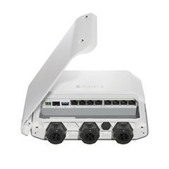 RB5009UPr+S+OUT 8 puertos PoE in/out, 1 SFP+, Solo RouterOS v7 para Exterior