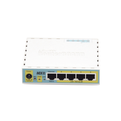 (hEX PoE LITE) RouterBoard, 5 Puertos Fast Ethernet, 4 con PoE Pasivo, 1 Puerto USB
