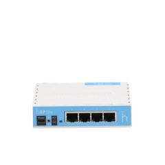 (hAP Lite) 4 Puertos Fast Ethernet y Wi-Fi 2.4 GHz 802.11 b/g/n