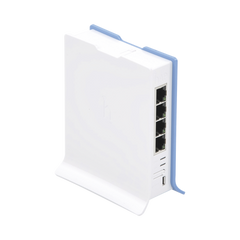 (hAP lite TC) 4 Puertos Fast Ethernet, Wi-Fi 2.4 GHz 802.11 b/g/n y base tipo Torre