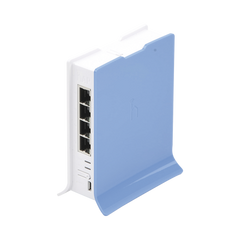 (hAP lite TC) 4 Puertos Fast Ethernet, Wi-Fi 2.4 GHz 802.11 b/g/n y base tipo Torre