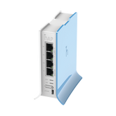 (hAP lite TC) 4 Puertos Fast Ethernet, Wi-Fi 2.4 GHz 802.11 b/g/n y base tipo Torre