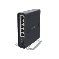 (hAP ac lite Tower) 5 Puertos Fast Ethernet, WiFi Doble Banda 802.11ac, Base tipo Torre