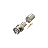 Conector BNC Macho de Anillo Plegable para RG-8/U, LMR-400, 9913, CNT-400, Níquel/ Oro/ Teflón.