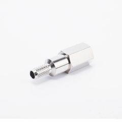 Conector FME Macho de anillo plegable para cable RG-58/U, Niquel/ Oro/ Teflón.