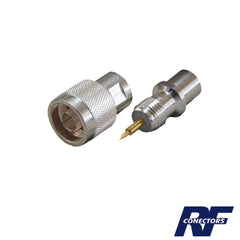 Conector N Macho de Rosca para Cables RG-8/U, 9913, 7810A, 8214, CNT-400, LMR-400, Plata/ Oro/ Teflón
