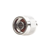Conector N Macho de Anillo Plegable para Cables Coaxiales LP-142, LP-195, RG-58/U, RG-142/U, LMR-195, Níquel/ Oro/ Teflón.​