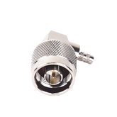 Conector N Macho en A/R de Anillo Plegable para Cables LP-195, LP-142, RG-58/U, RG-142/U, Niquel/ Oro/ Teflón.
