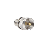Adaptador en Línea de Conector TNC Hembra a UHF Macho (PL-259), Níquel/ Oro/ Teflón.
