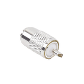 Conector UHF Macho (PL-259) para Cables RG-8/U, RG-8U-SYS, 8237, 8267, 8268, 9913, CTN-400, 7810, 8214, 7810A, RFLASH-1113, LMR-400, Plata )/ Plata/ Teflón.