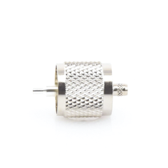Conector UHF Macho (PL-259) de Anillo Plegable para Ensamblar en Cables RG-58/U, RG-142/U.