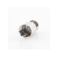 Conector UHF Hembra (SO-239) en Línea de Rosca para RG-8/U, 9913, LMR-400, Níquel/ Plata/ Teflón.
