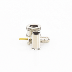 Conector Mini UHF Macho, 50 Ohm, de Anillo Plegable para Cables RG-58/U, RG-142/U, Niquel/Oro/Delrin.