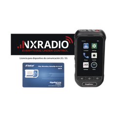 KIT Radio RG360 +12 Meses Servicio NXRADIOTERMINAL + SIM YOBI 1GB Mensual por 12 Meses